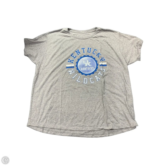 Top Short Sleeve By Gameday Couture In Grey, Size: Xl