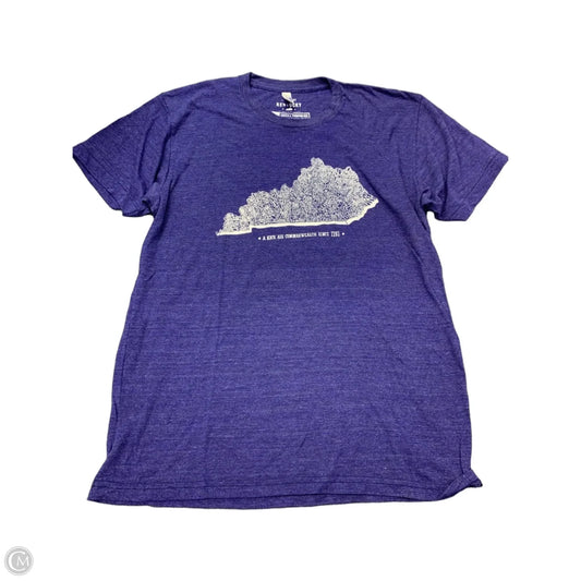 Top Short Sleeve By Clothes Mentor In Blue, Size: L