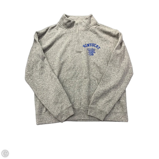 Sweatshirt Collar By Clothes Mentor In Grey, Size: L