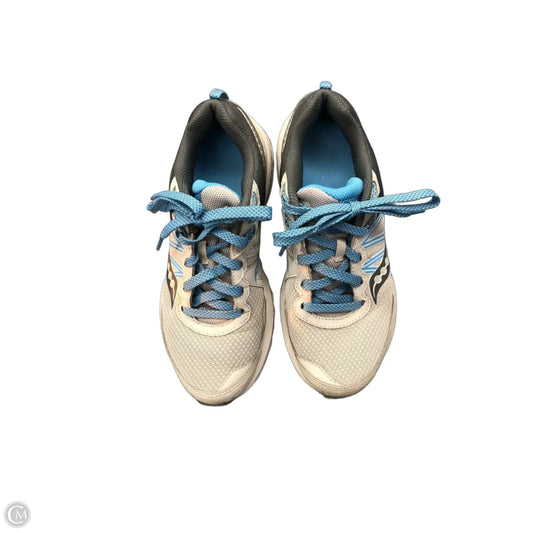 Shoes Athletic By Saucony In Blue & Grey, Size: 7