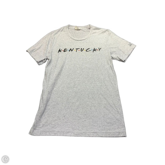 Top Short Sleeve By Clothes Mentor In Grey, Size: S