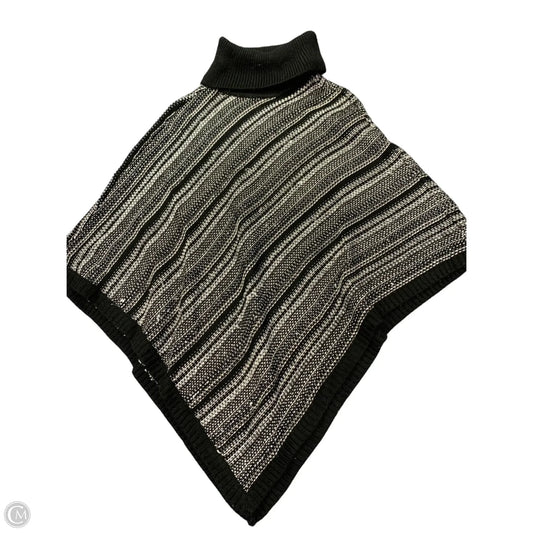 Poncho By White House Black Market In Black & White, Size: L