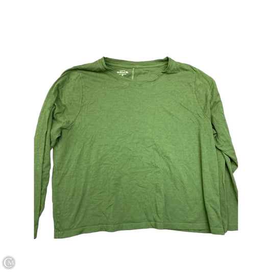Top Long Sleeve By J. Crew In Green, Size: 2x