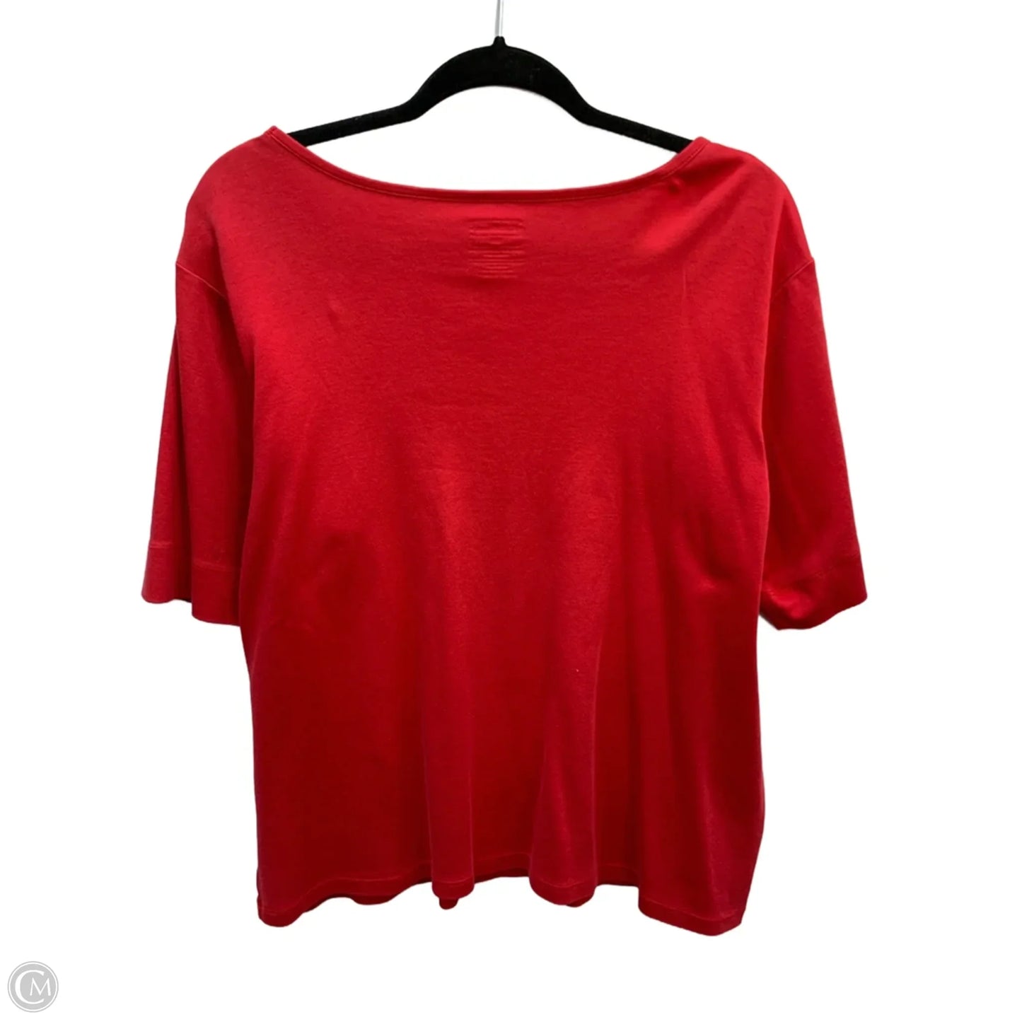Top Short Sleeve Basic By L.l. Bean In Red, Size: 1x
