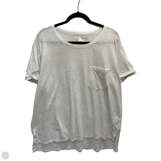 Top Short Sleeve Basic By Wonderly In White, Size: 1x
