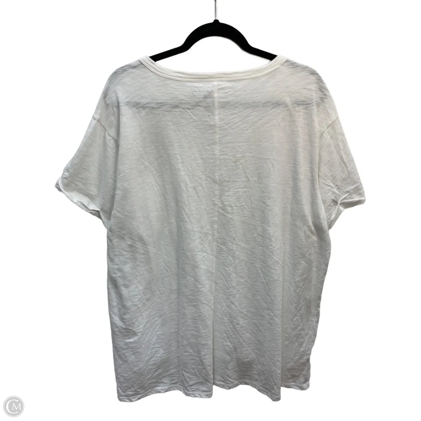Top Short Sleeve Basic By Wonderly In White, Size: 1x