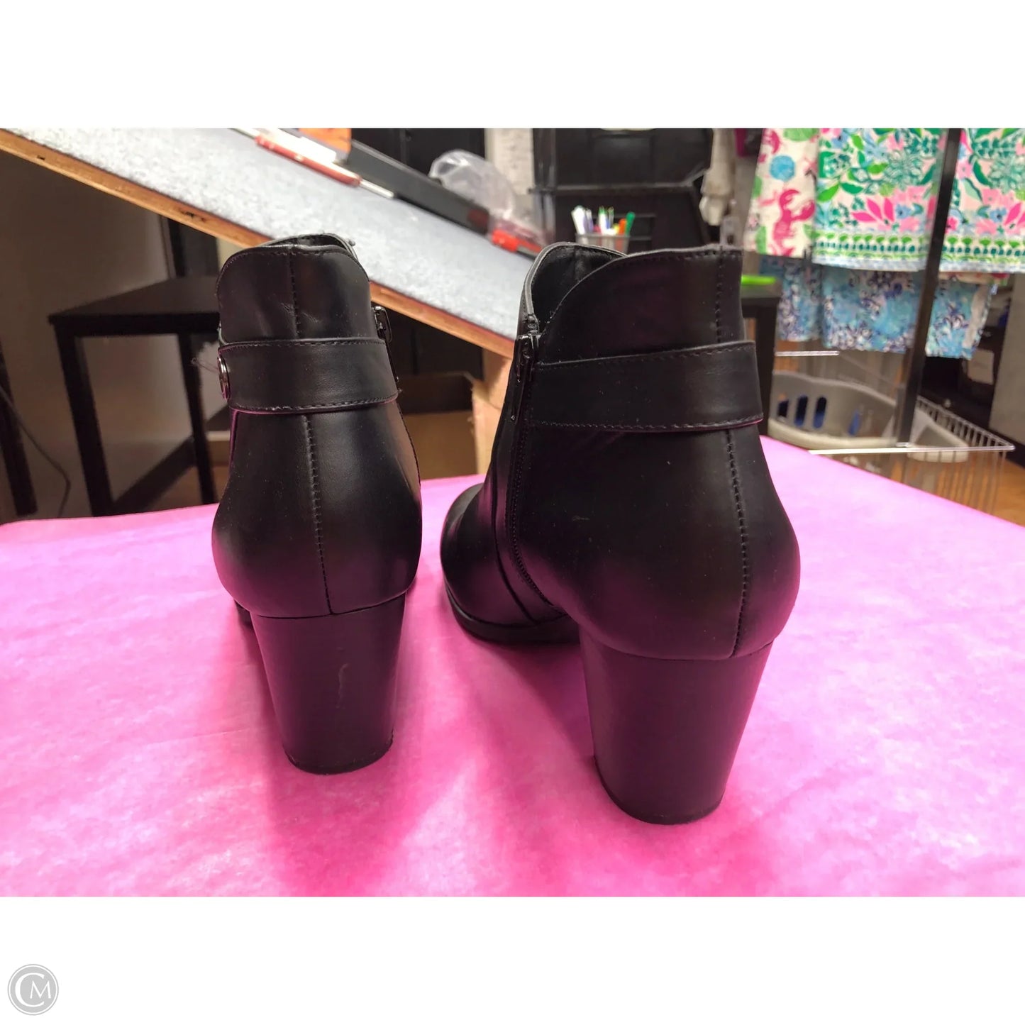 Boots Ankle Heels By Giani Bernini In Black, Size: 9.5