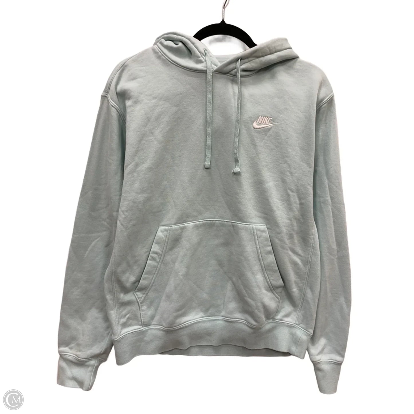 Sweatshirt Hoodie By Nike In Blue, Size: S