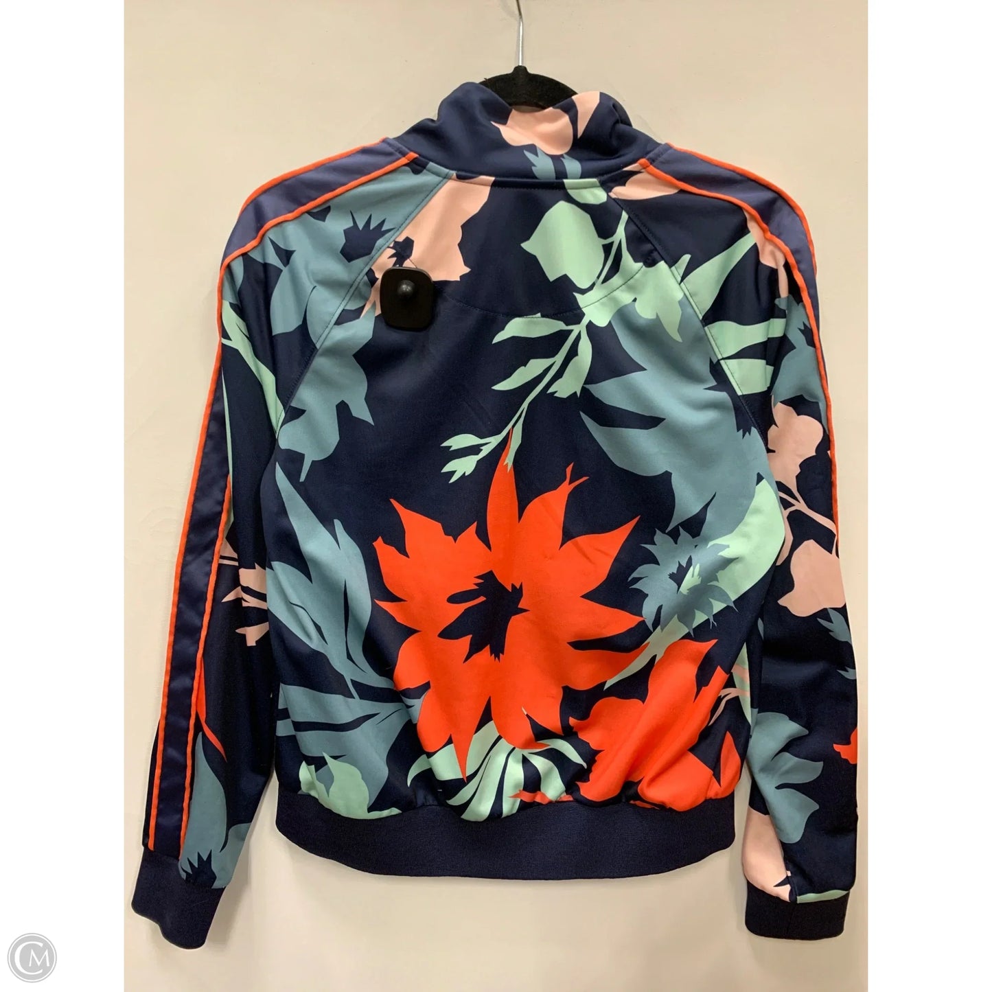 Athletic Jacket By Champion In Blue & Orange, Size: S