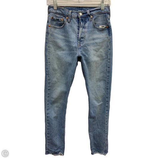 Jeans Cropped By Levis In Blue Denim, Size: 2