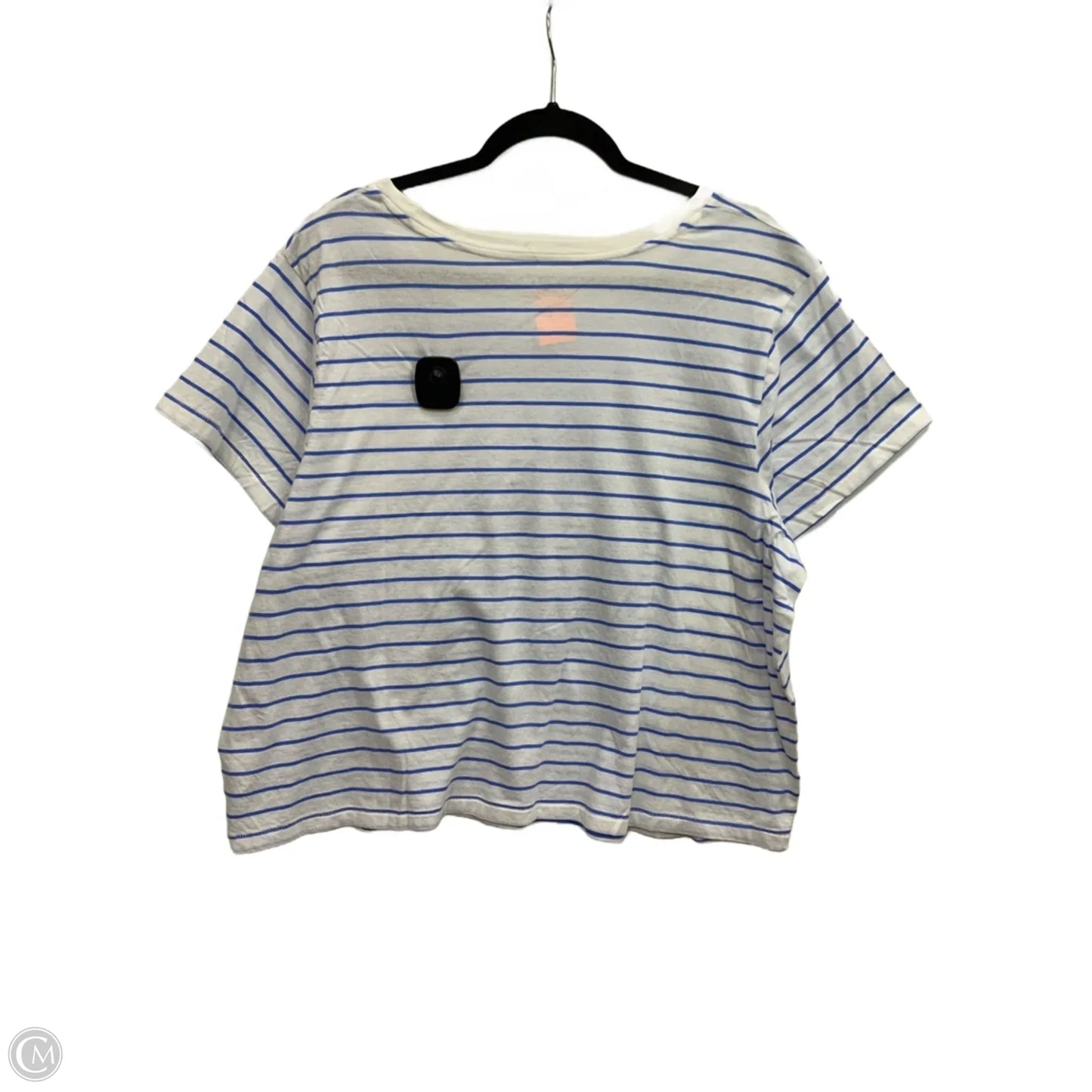 Top Short Sleeve By Universal Thread In Blue & White, Size: 3x