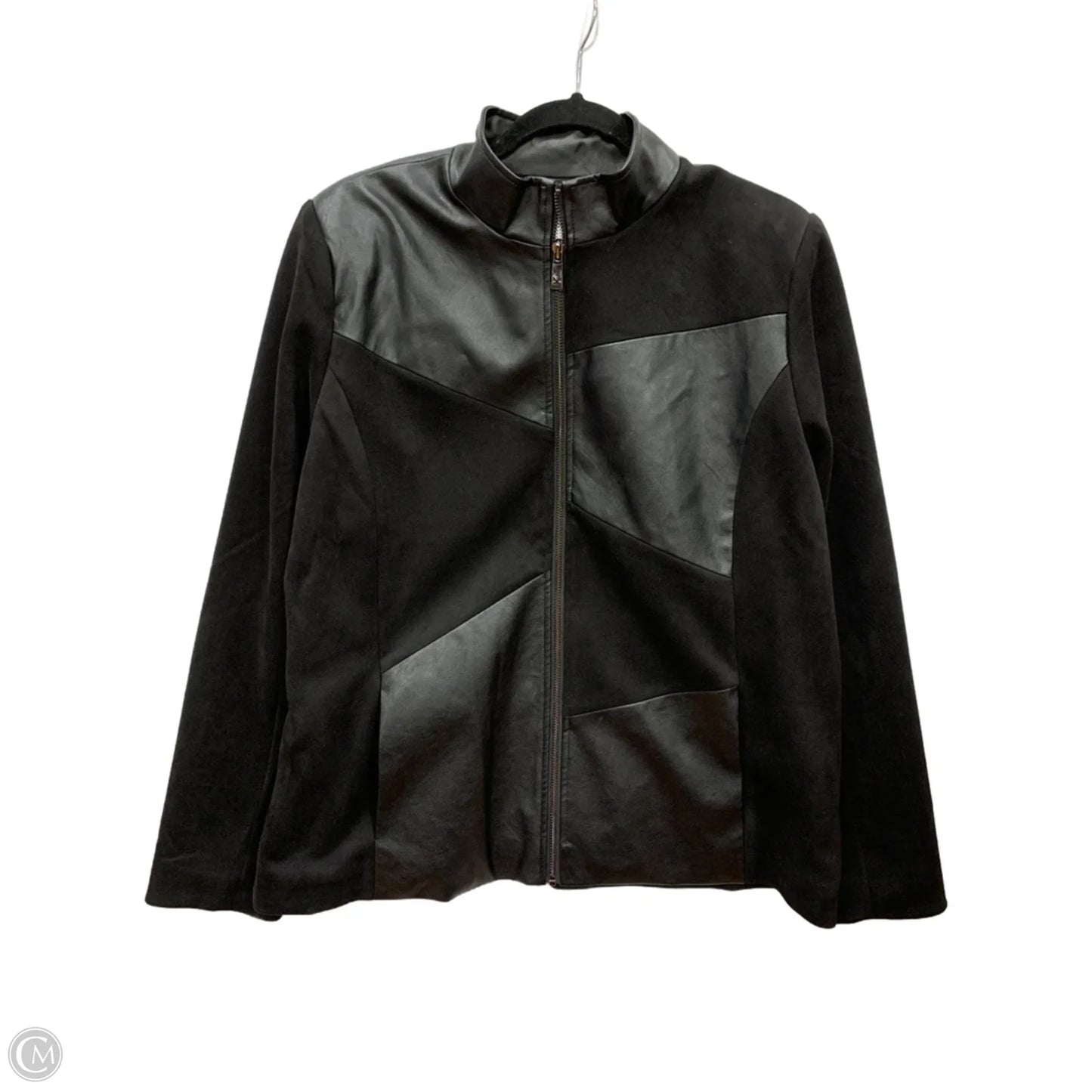 Jacket Moto By Belle By Kim Gravel In Black, Size: L
