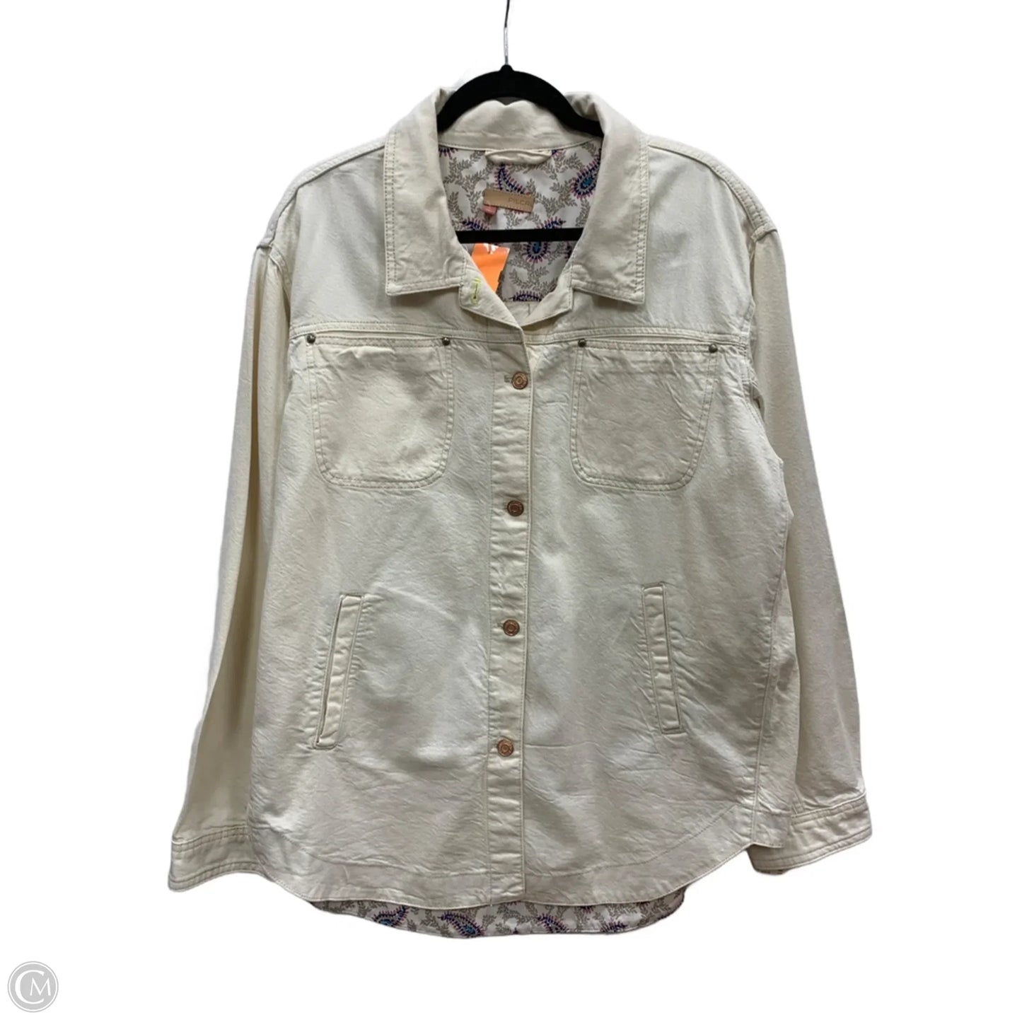 Jacket Other By Pilcro In Cream, Size: Xl