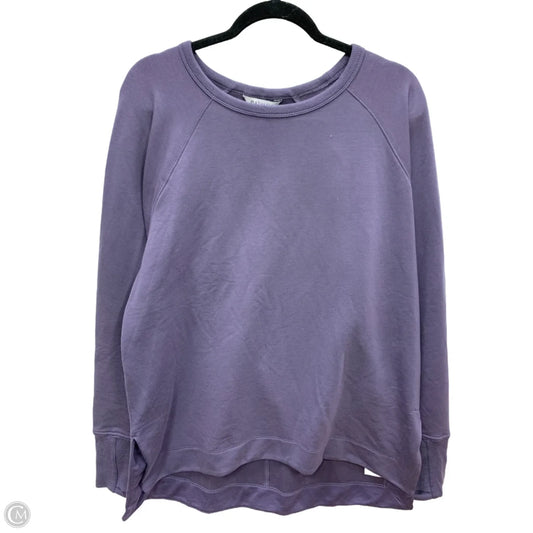 Sweatshirt Crewneck By Athleta In Purple, Size: L