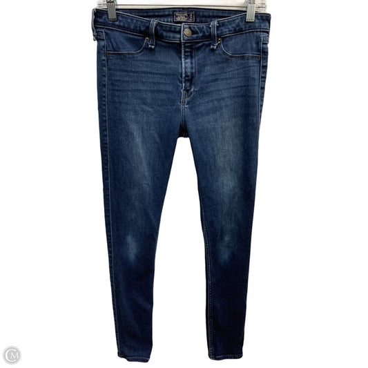 Jeans Skinny By Abercrombie And Fitch In Blue Denim, Size: 8
