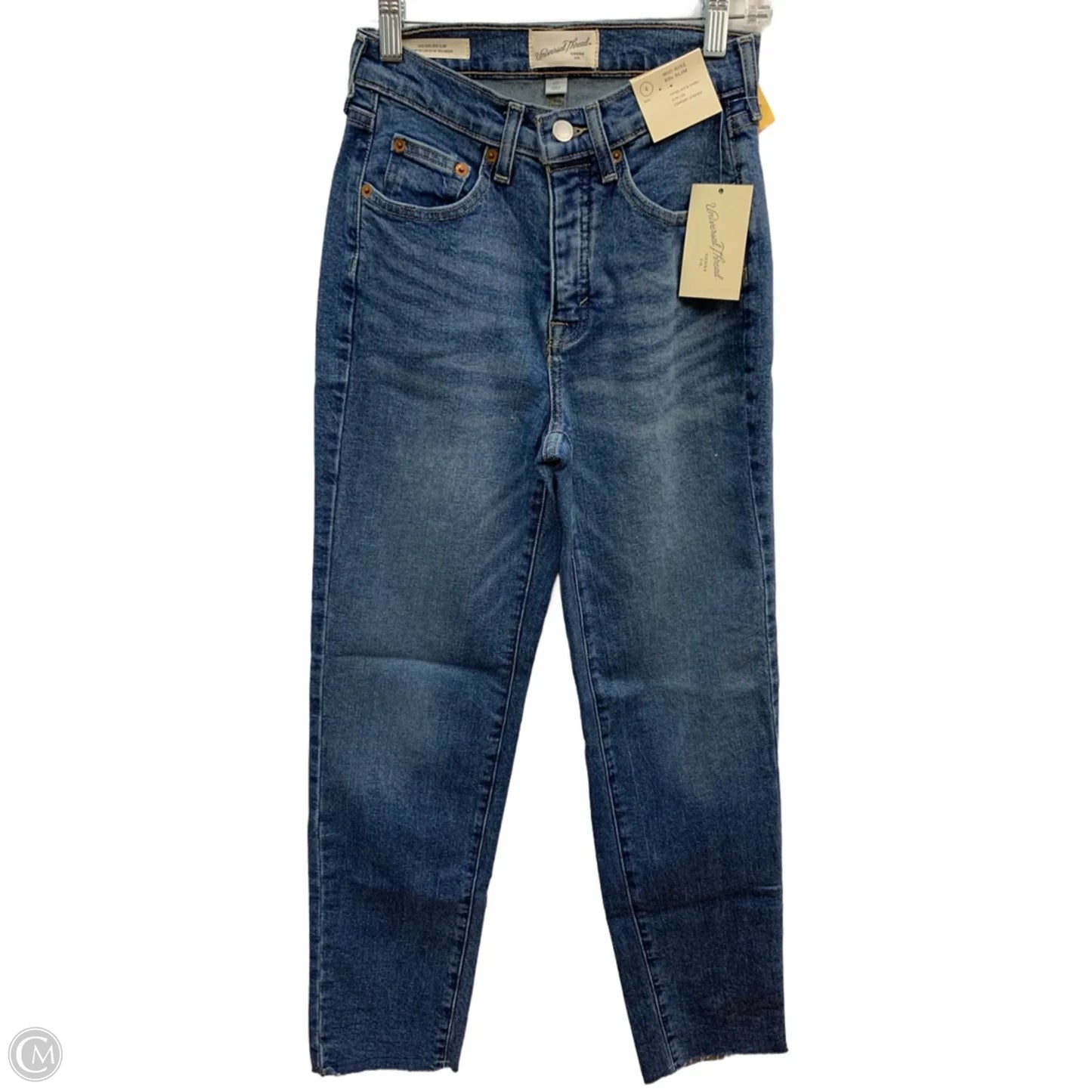 Jeans Straight By Universal Thread In Blue Denim, Size: 4