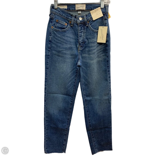 Jeans Straight By Universal Thread In Blue Denim, Size: 4