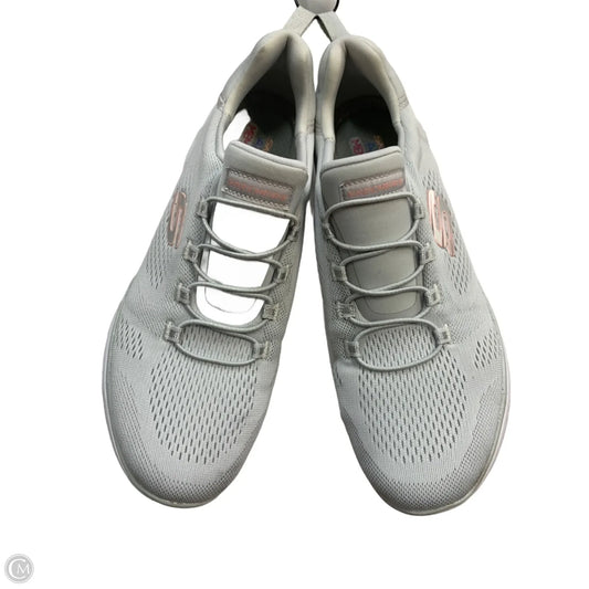 Shoes Athletic By Skechers In Grey, Size: 10