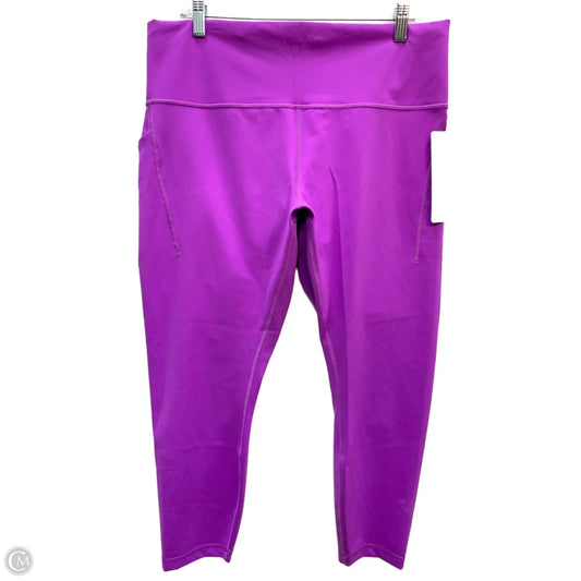 Athletic Leggings By Lululemon In Purple, Size: 18