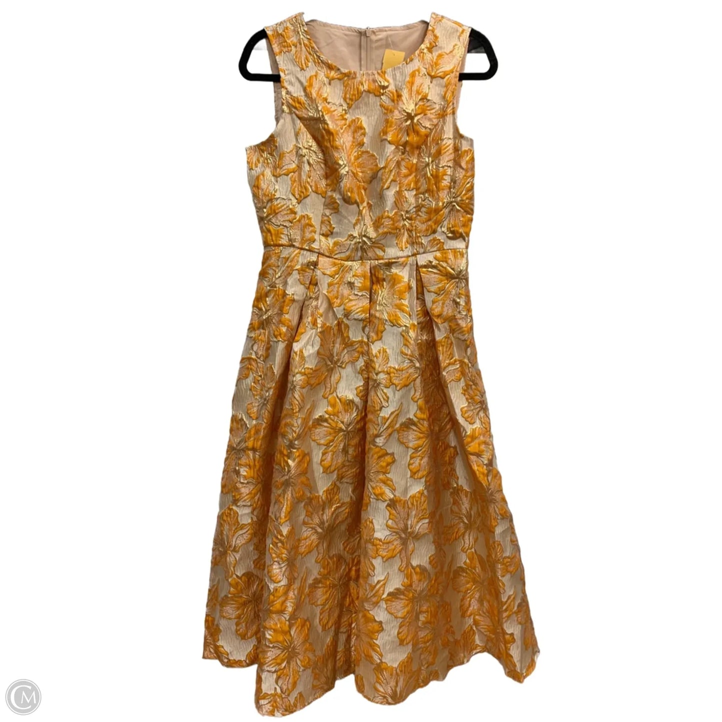 Dress Party Long By Clothes Mentor In Orange, Size: M