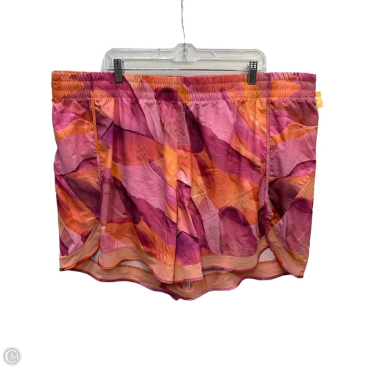Athletic Shorts By Athleta In Pink, Size: 3x