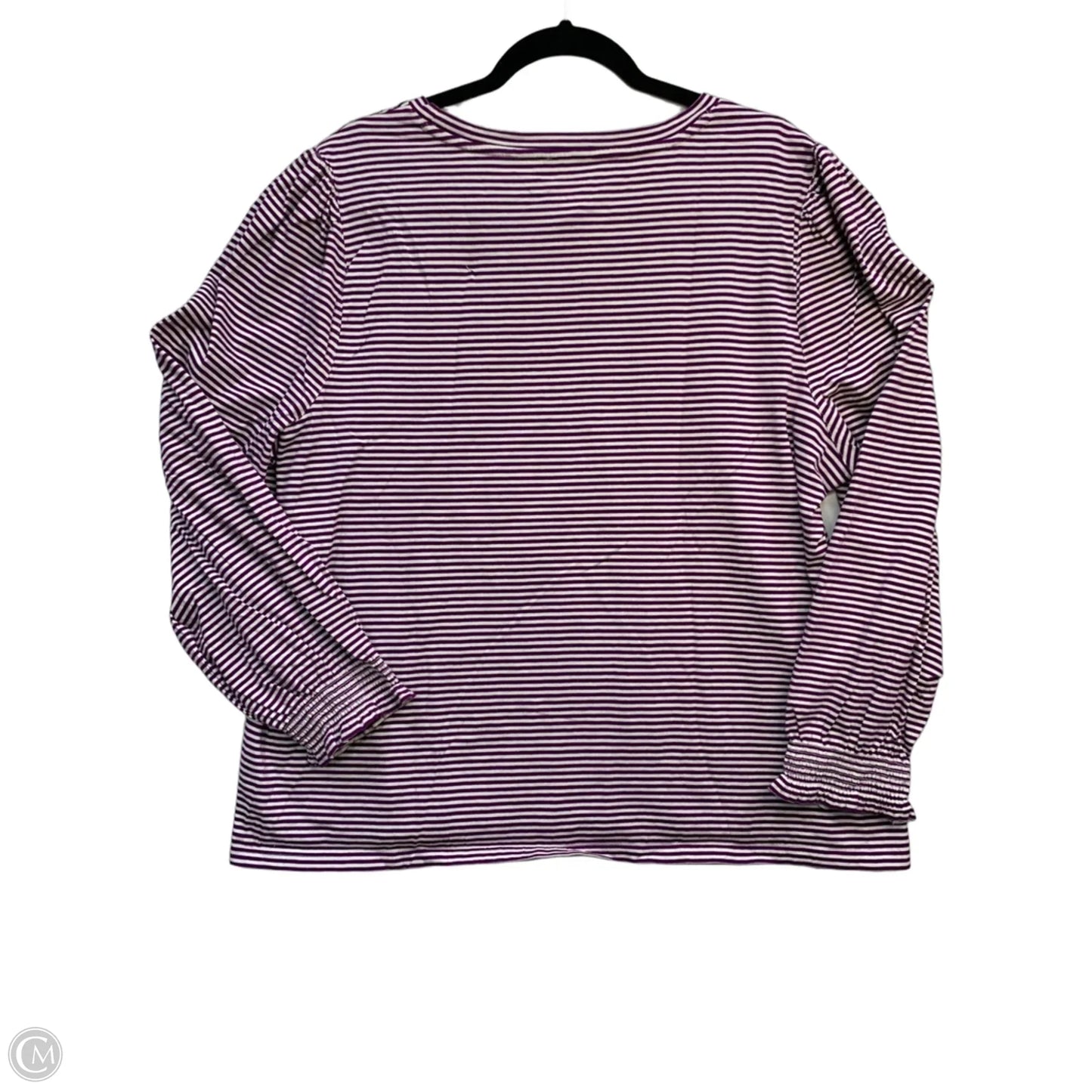 Top Long Sleeve By Talbots In Purple, Size: 2x