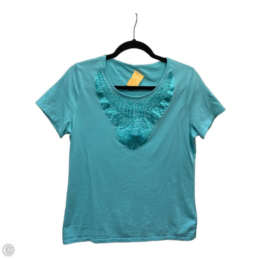 Top Short Sleeve By Coldwater Creek In Blue, Size: M
