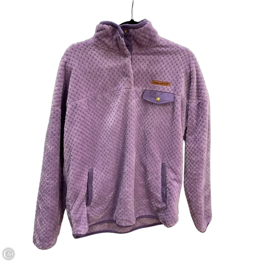 Sweatshirt Collar By Simply Southern In Purple, Size: Xl
