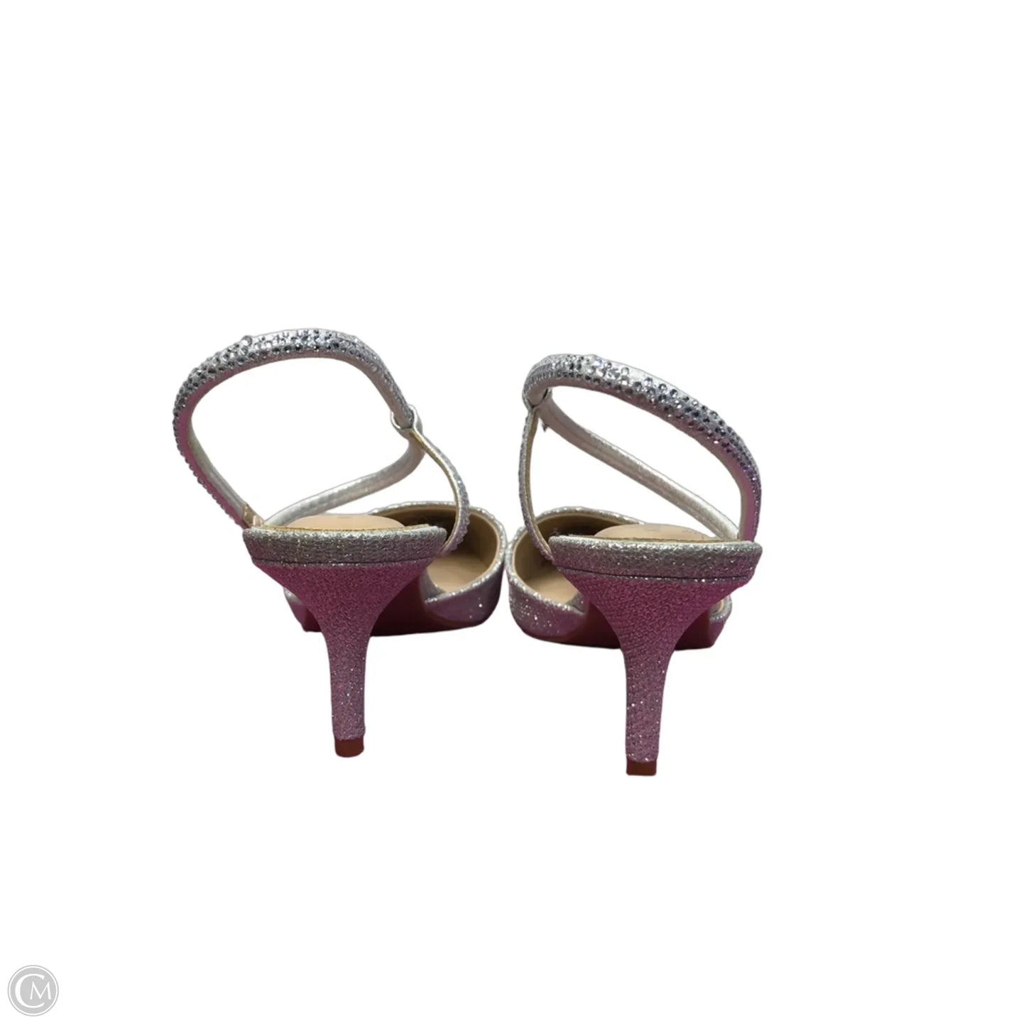 Shoes Heels Kitten By Kelly And Katie In Silver, Size: 7