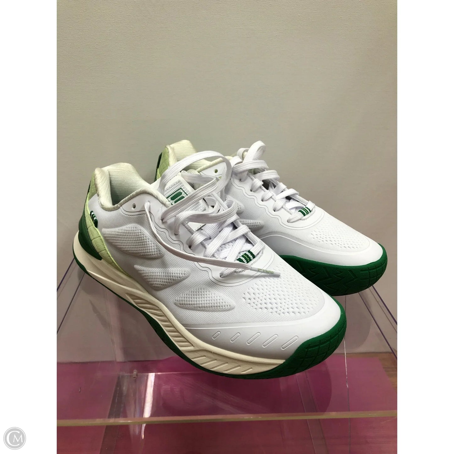 Shoes Athletic By Fila In Green & White, Size: 7