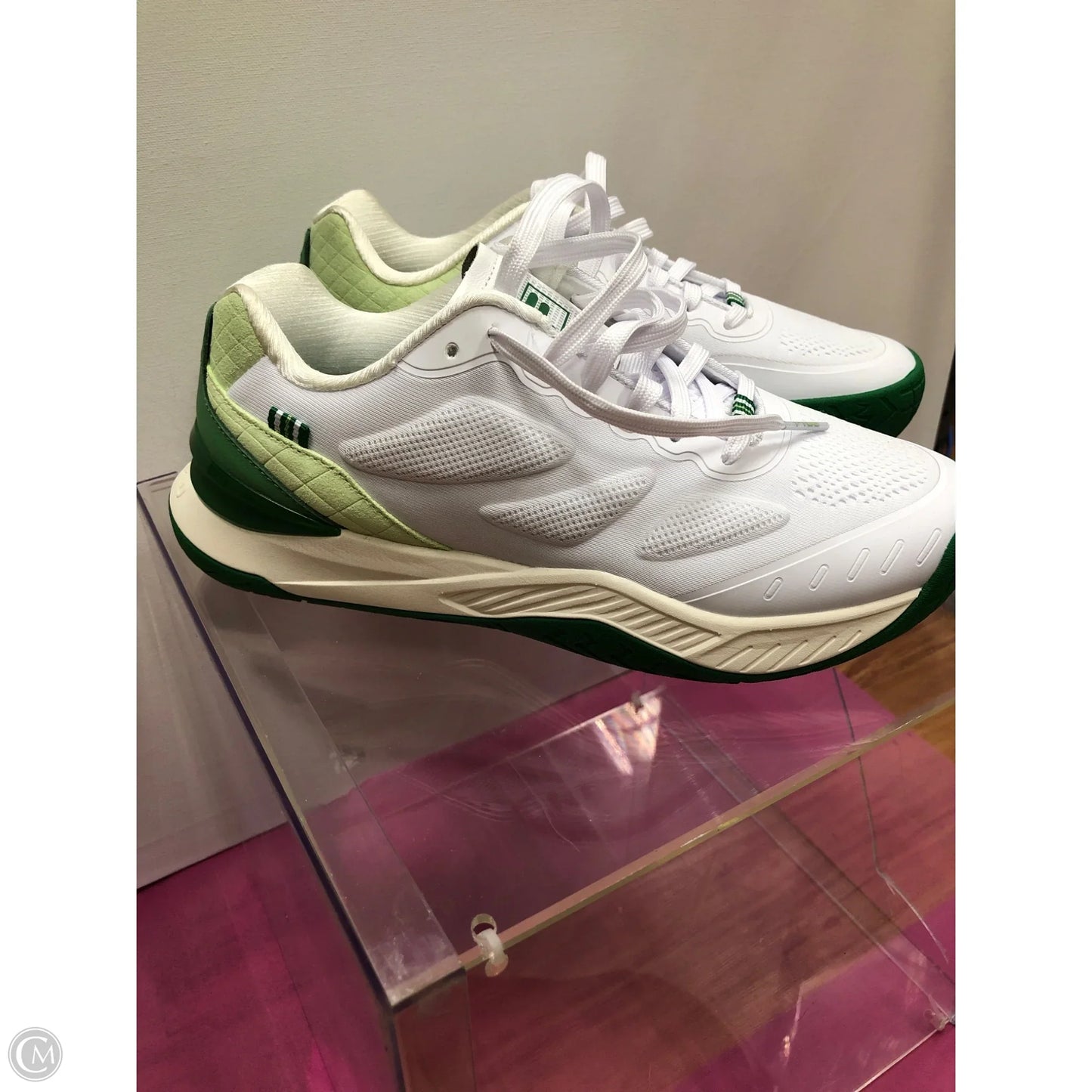 Shoes Athletic By Fila In Green & White, Size: 7