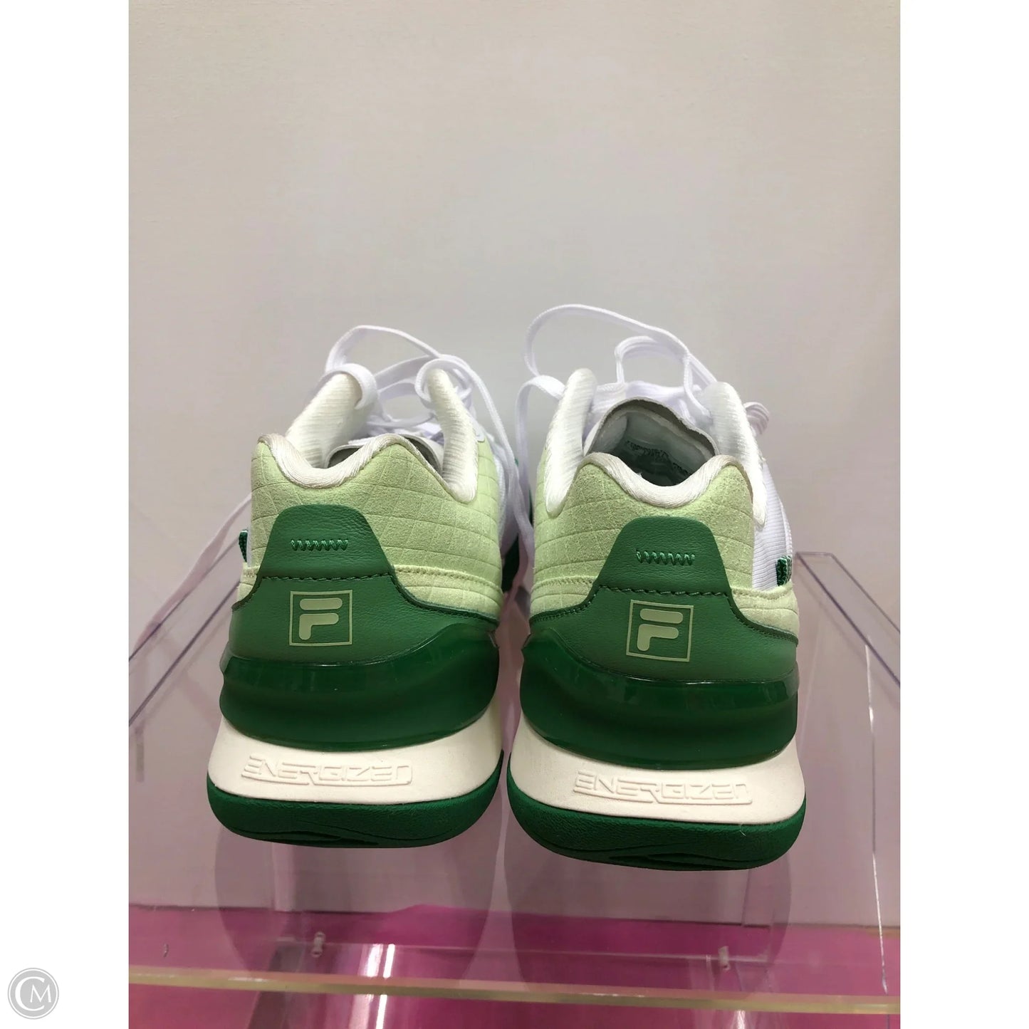 Shoes Athletic By Fila In Green & White, Size: 7