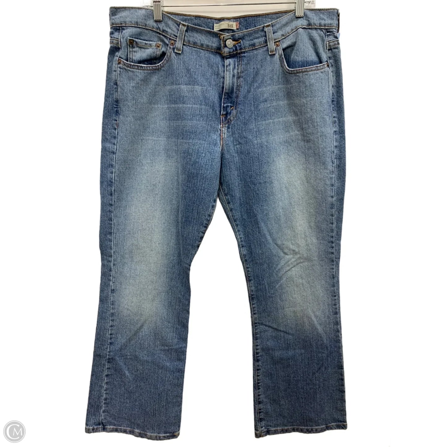 Jeans Boot Cut By Levis In Blue Denim, Size: 16