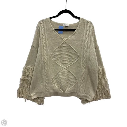 Sweater By Umgee In Tan, Size: L