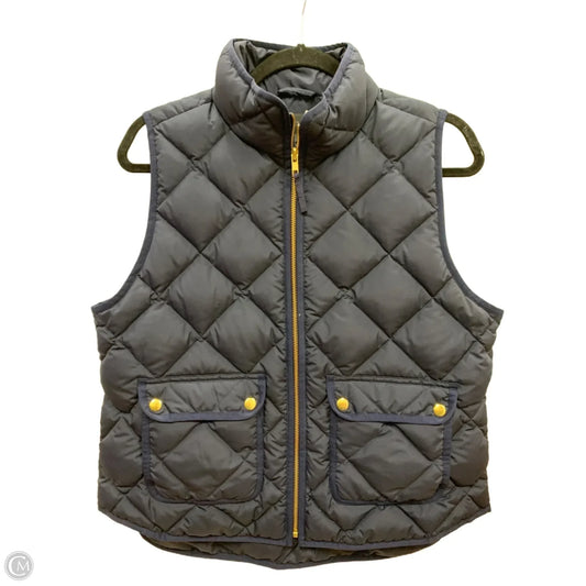 Vest Puffer & Quilted By J. Crew In Blue, Size: Lp