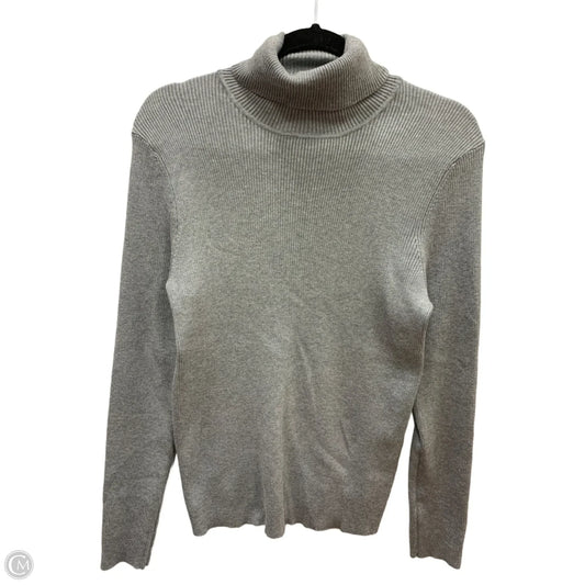 Sweater By Chicos In Grey, Size: 12