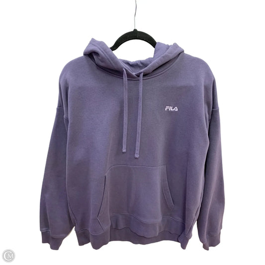 Athletic Sweatshirt Hoodie By Fila In Purple, Size: Xxl