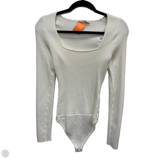 Bodysuit By Abercrombie And Fitch In Cream, Size: Xs