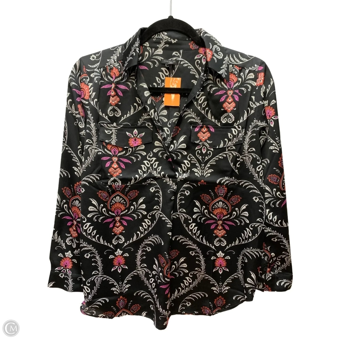 Blouse Long Sleeve By Ann Taylor In Black, Size: Sp