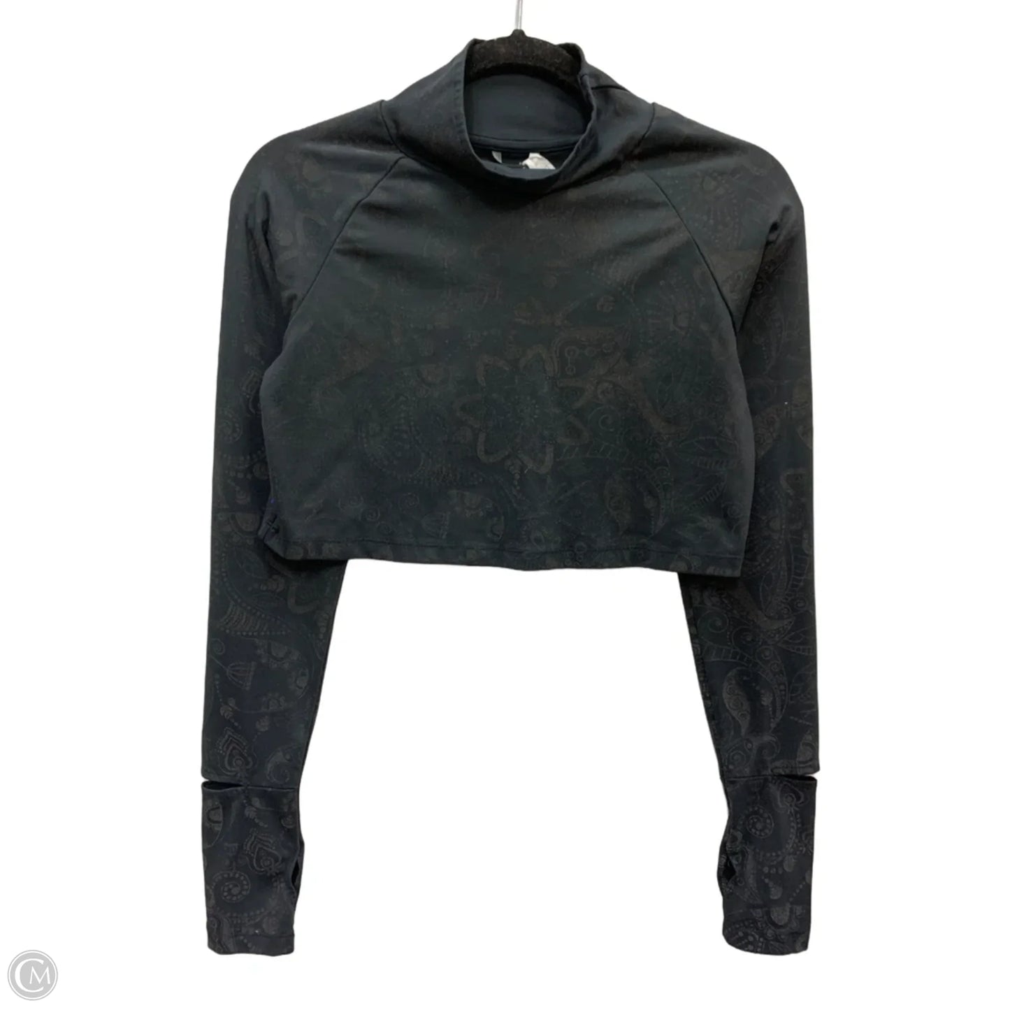 Athletic Top Long Sleeve Crewneck By Clothes Mentor In Black, Size: S