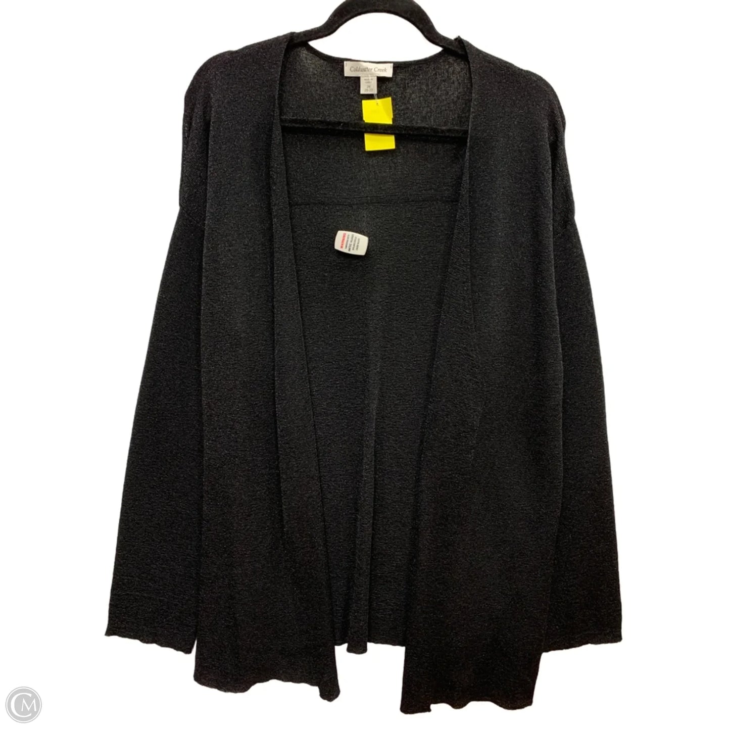 Sweater Cardigan By Coldwater Creek In Black, Size: 2x