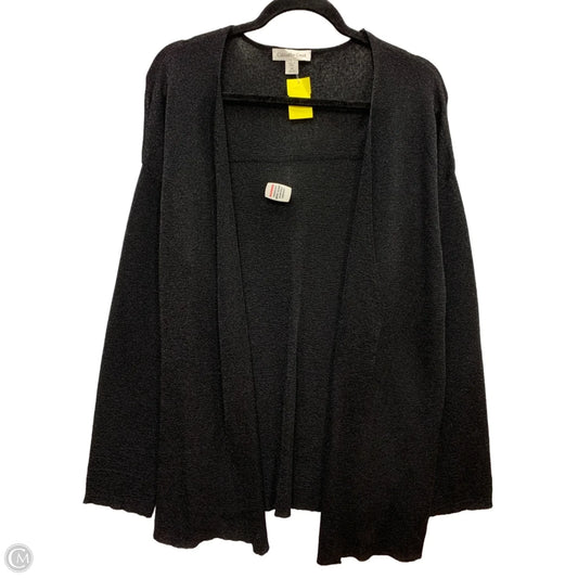 Sweater Cardigan By Coldwater Creek In Black, Size: 2x