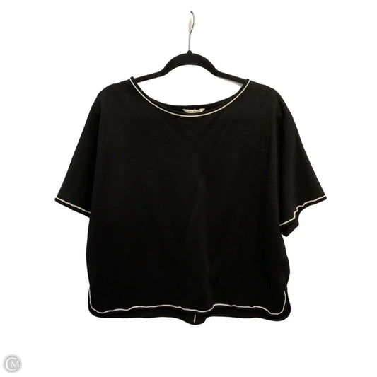 Top Short Sleeve By Max Studio In Black, Size: Xl