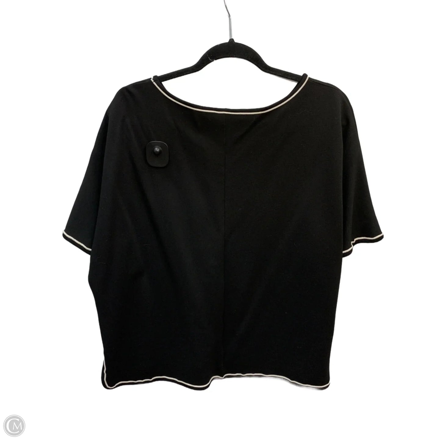 Top Short Sleeve By Max Studio In Black, Size: Xl