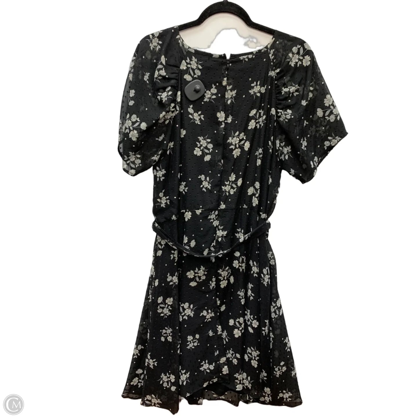 Dress Casual Midi By Dkny In Black & White, Size: 14
