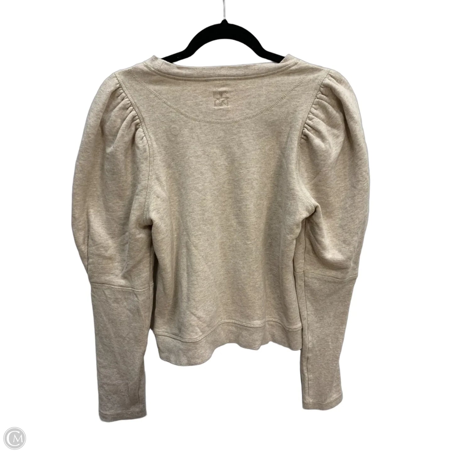 Sweatshirt Crewneck By Ulla Johnson In Beige, Size: M