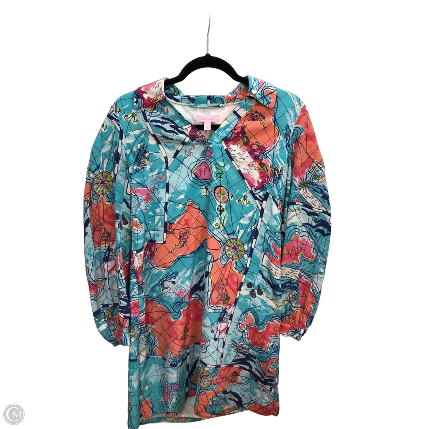 Dress Designer By Lilly Pulitzer In Nautical Print, Size: 6