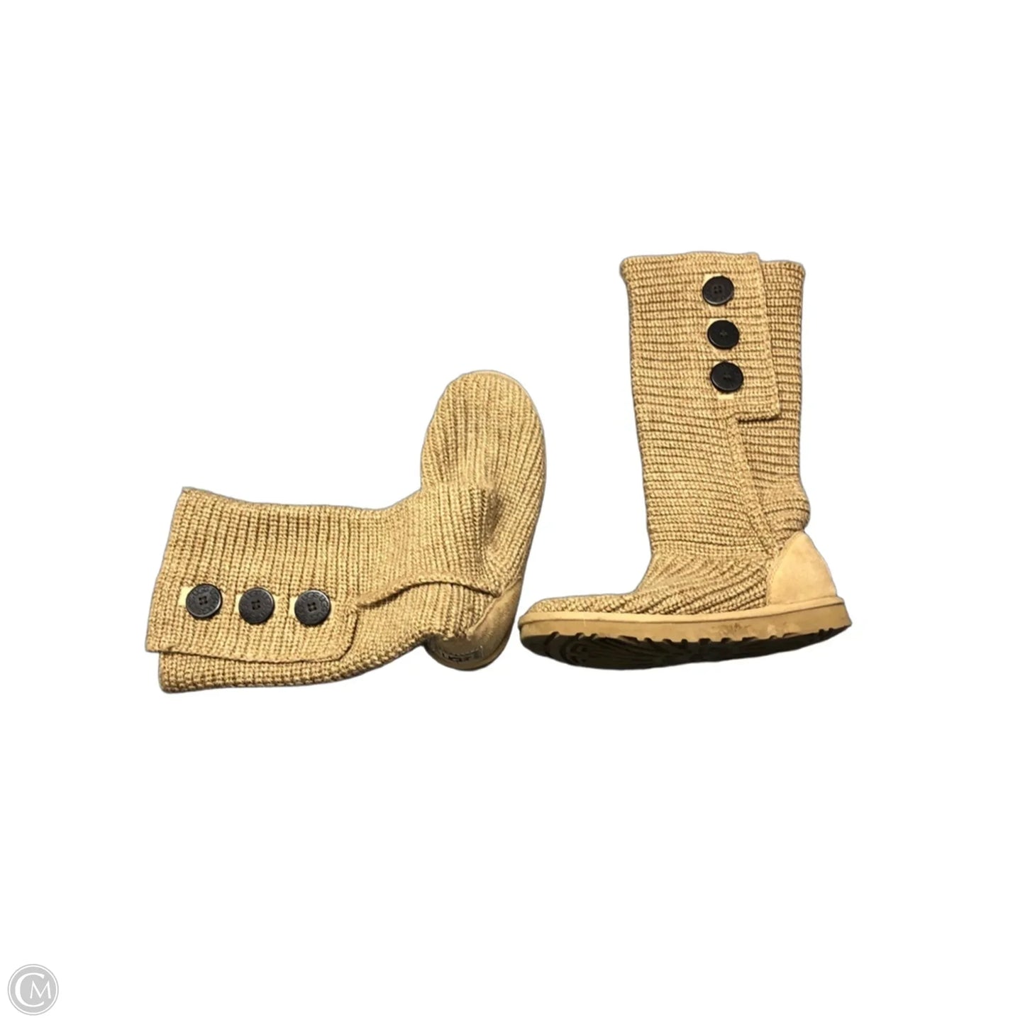 Boots Designer By Ugg In Brown, Size: 7