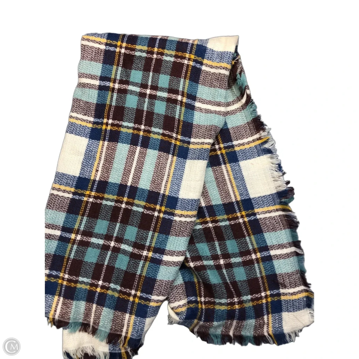 Scarf Winter By Clothes Mentor In Plaid Pattern