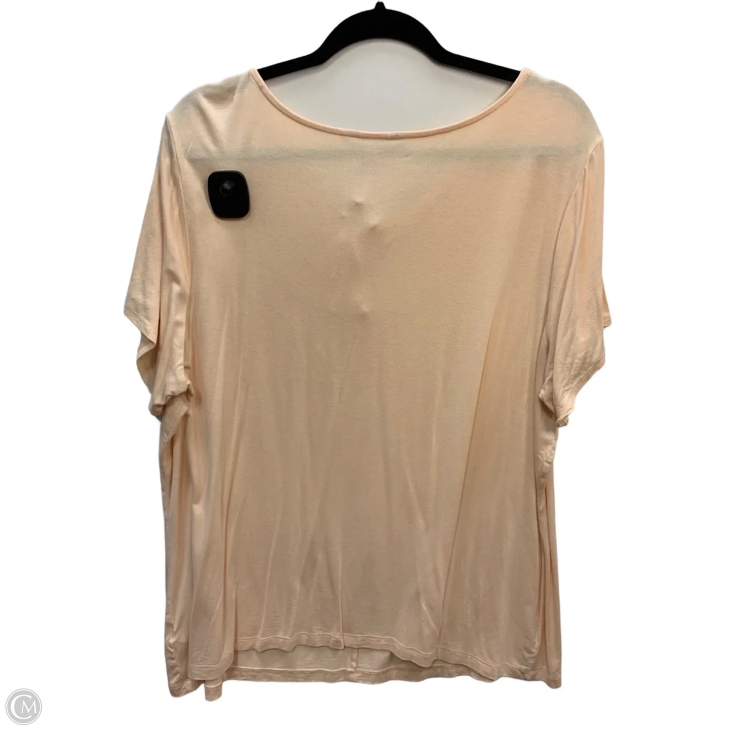Top Short Sleeve Basic By Liz Claiborne In Orange, Size: 1x